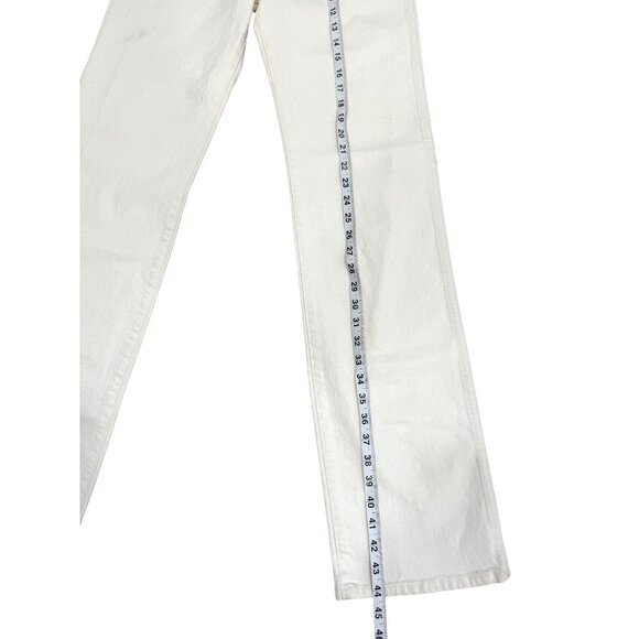 SAME The Perfect Jean Straight-Leg White Denim Womens Size 28 - Picture 8 of 8